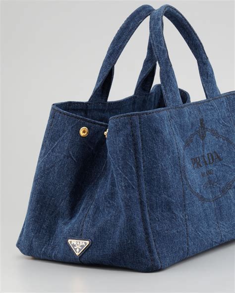 prada tote bag denim|prada canvas totes.